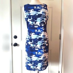Mario Serrano sleeveless sheath geometric NWOT. 12